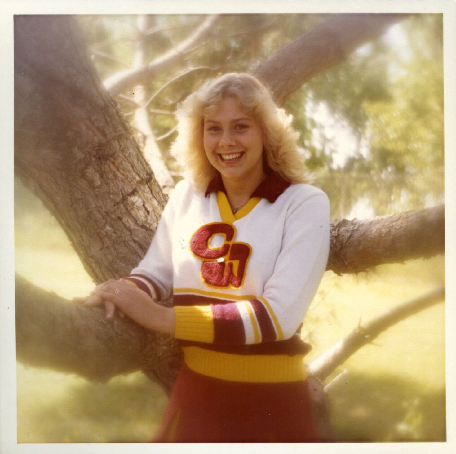 Vintage Teen Girl Cheerleader 1970's High School- Original