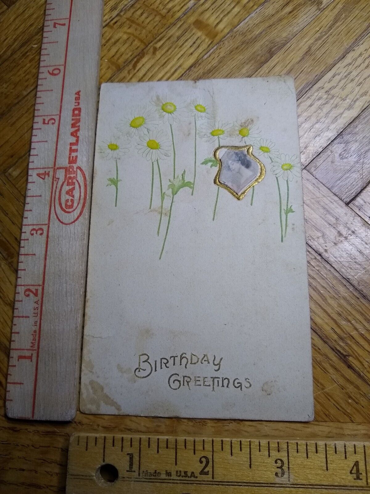 Postcard - Flower Print - Birthday Greetings