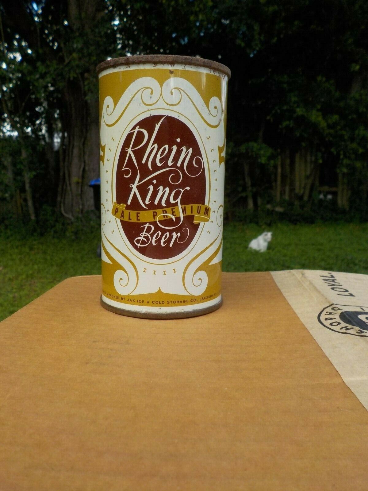 RHEIN KING FLORIDA RARE SWEET  FLAT TOP OLD BEER CAN 