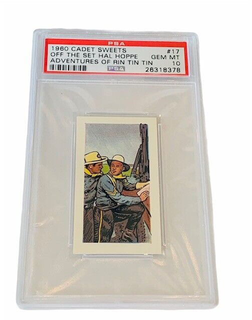 Cadet Sweet Trading Card 1960 Adventure Rin Tin PSA 10 GEM Hal Hopper Forward Ho