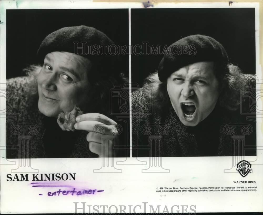 1986 Press Photo Comedian Sam Kinson - hcp84461