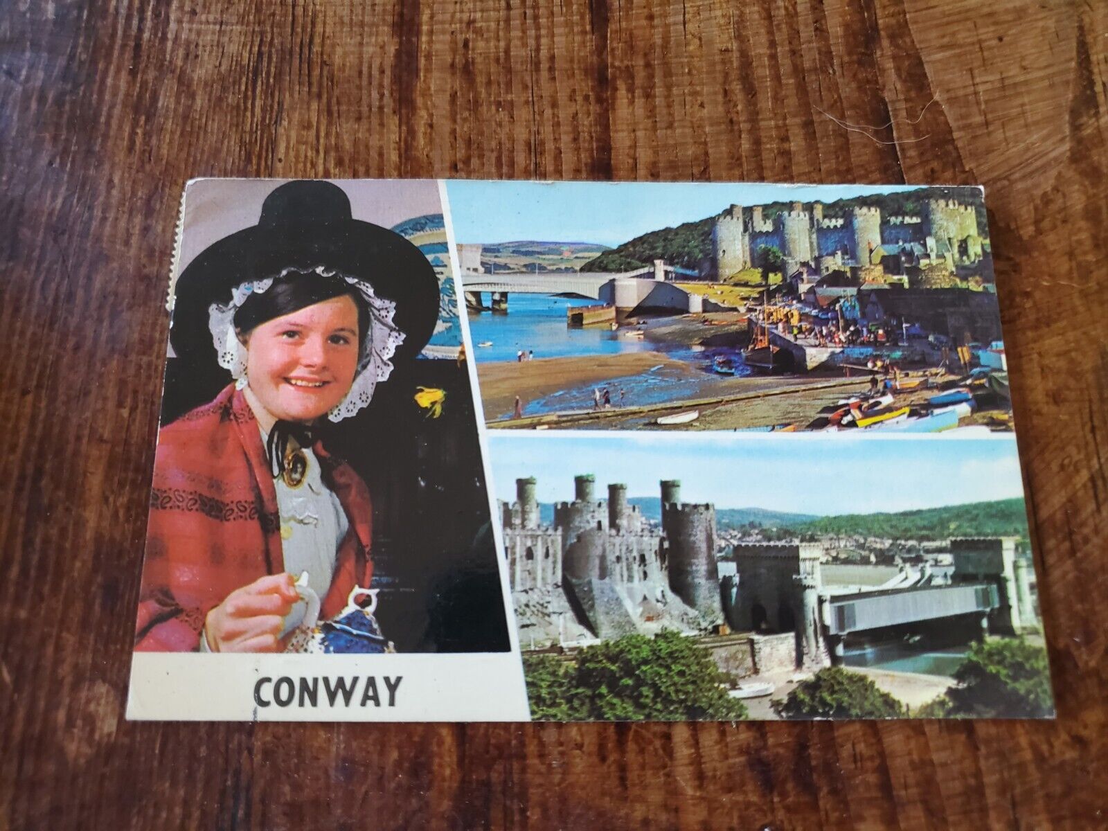 Vintage Color Postcard Conway Great Britain Travel Tourism