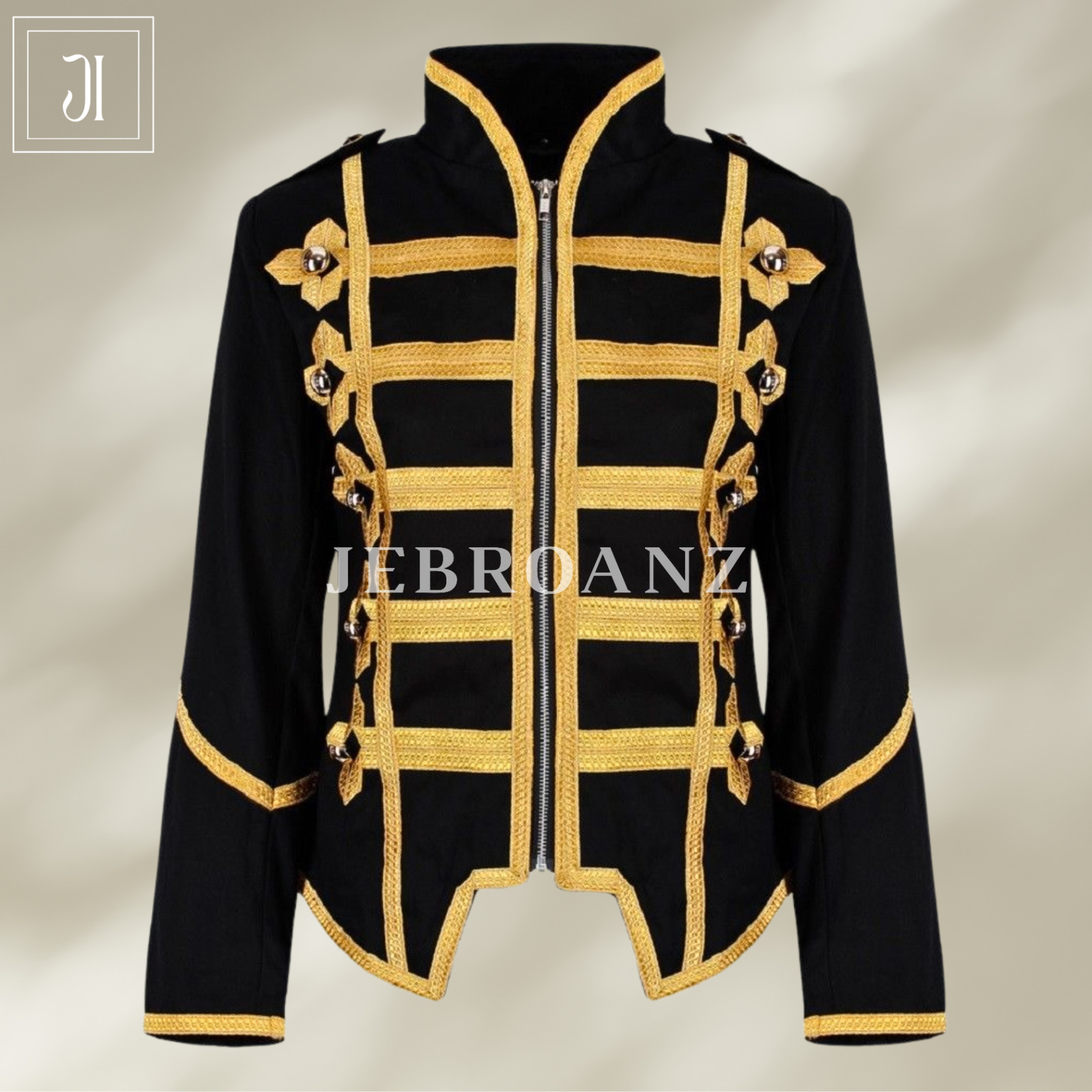New Napoleonic Hussar Jacket British Miltary Parade Style Cosplay Drummer Jacket