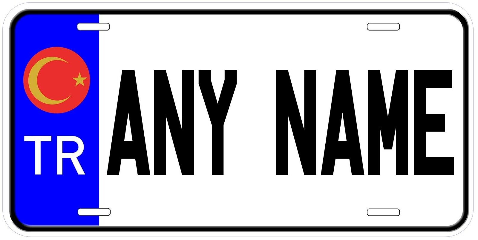 Turkey TR Any Name Personalized Novelty Car License Plate