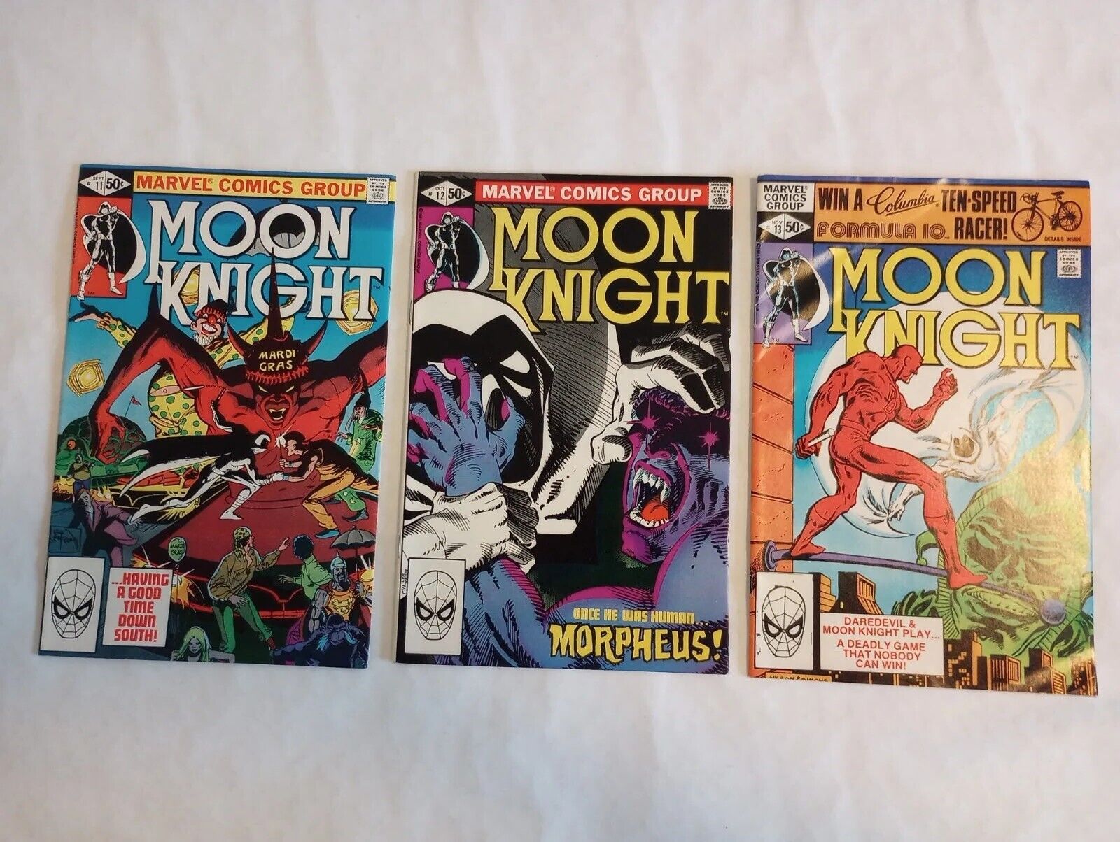 Moon night #11,12,13 1981 KEY🔑 1st Appearance of Morpheus Good Condition 