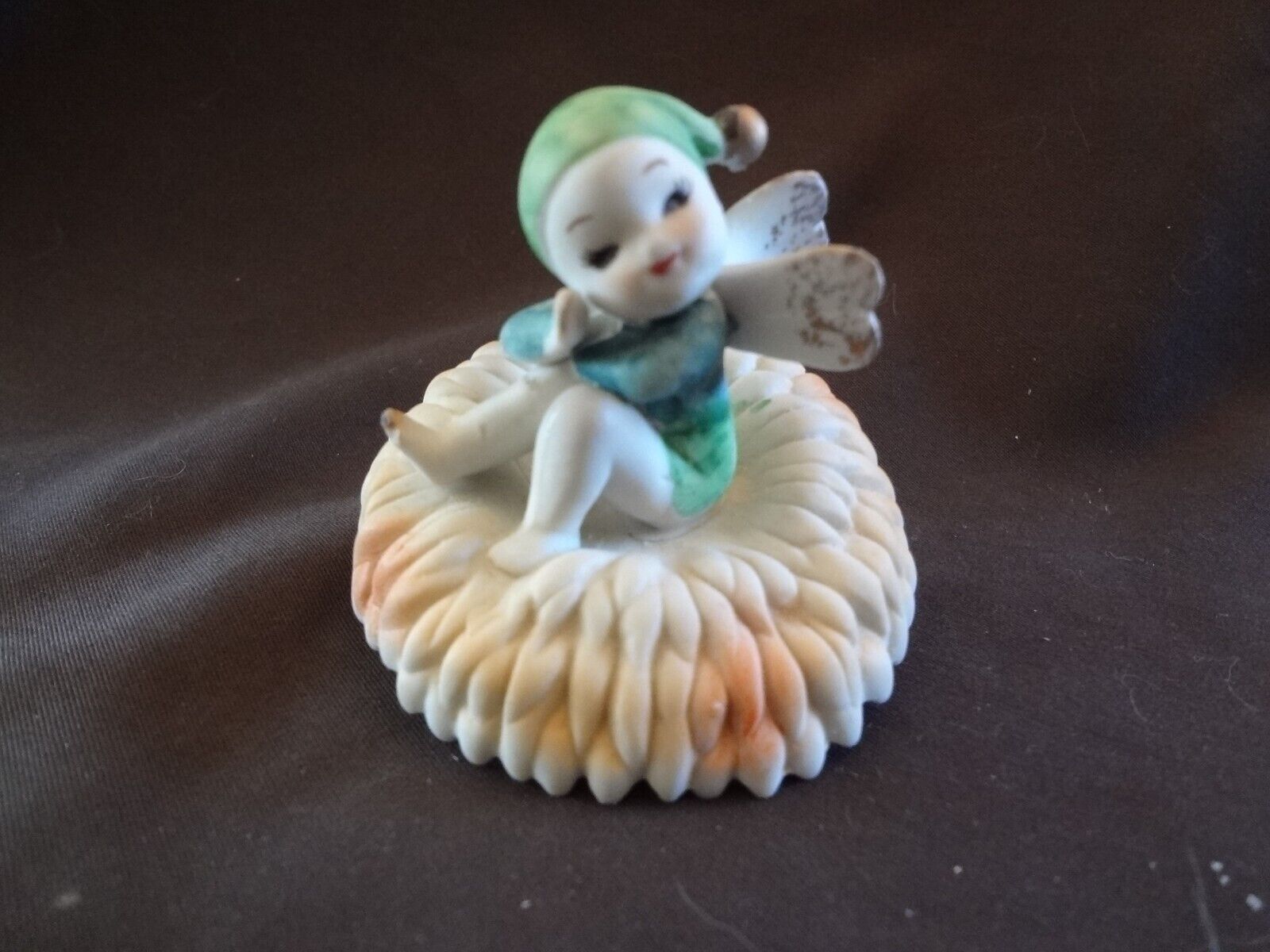 Napcoware Vintage Pixie Angel Flower Fairy National Potteries Japan # C  6948