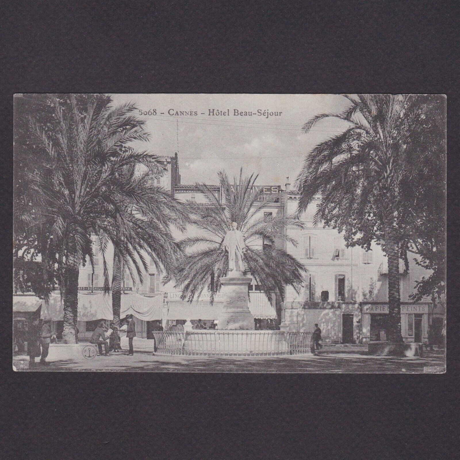 FRANCE 1910, Postcard, Cannes, Hotel Beau-Sejour, send to Denmark