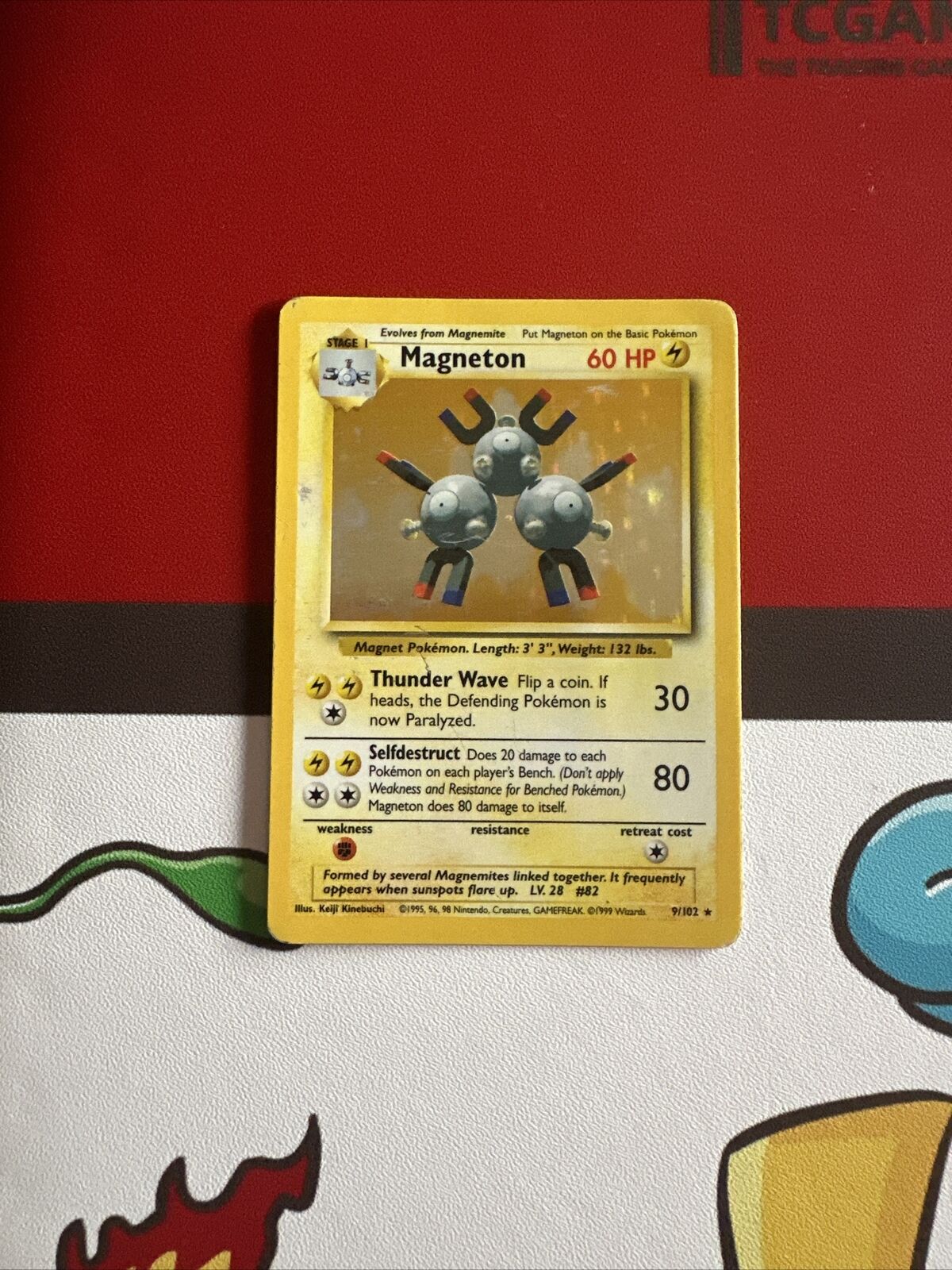 Pokémon TCG Magneton Base Set 9/102 Holo Unlimited Holo Rare