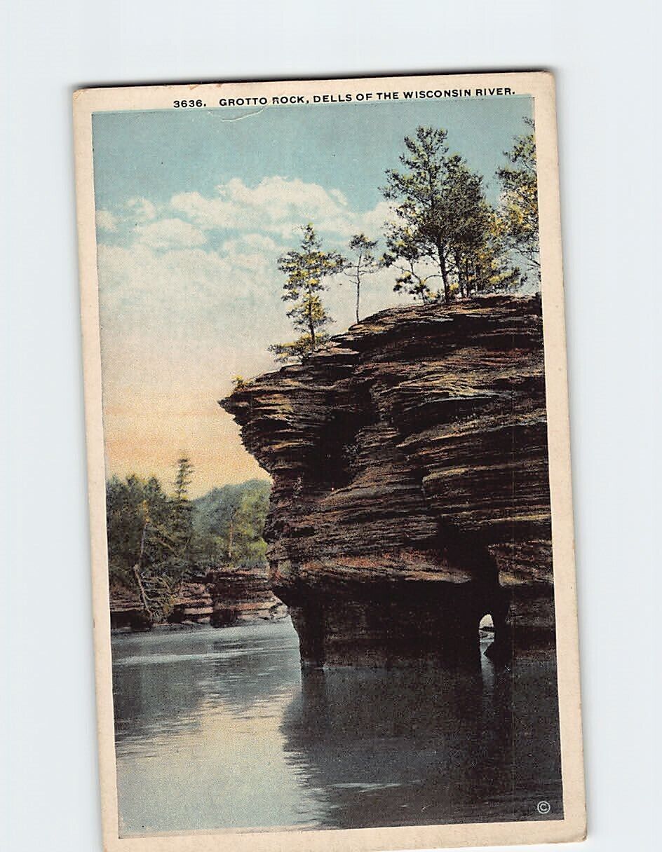 Postcard Grotto Rock Dells Of The Wisconsin River Wisconsin Dells Wisconsin USA