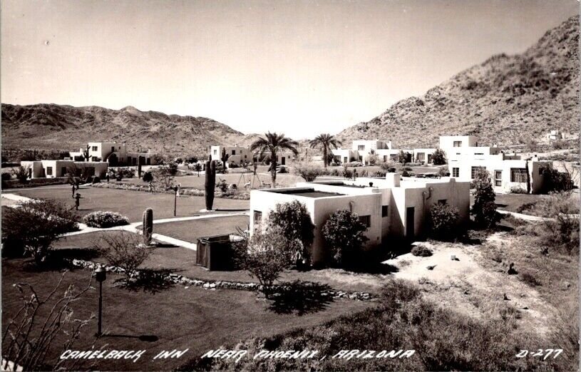 RPPC Postcard Scenic View Camelback Inn near Phoenix Arizona c.1940-1950   20416