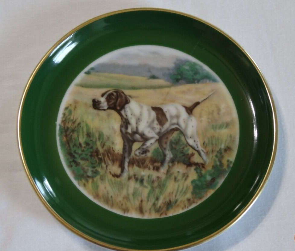 Kaiser W. Germany Hunting Dog Pointer Mini Porcelain Plate/Coaster 4