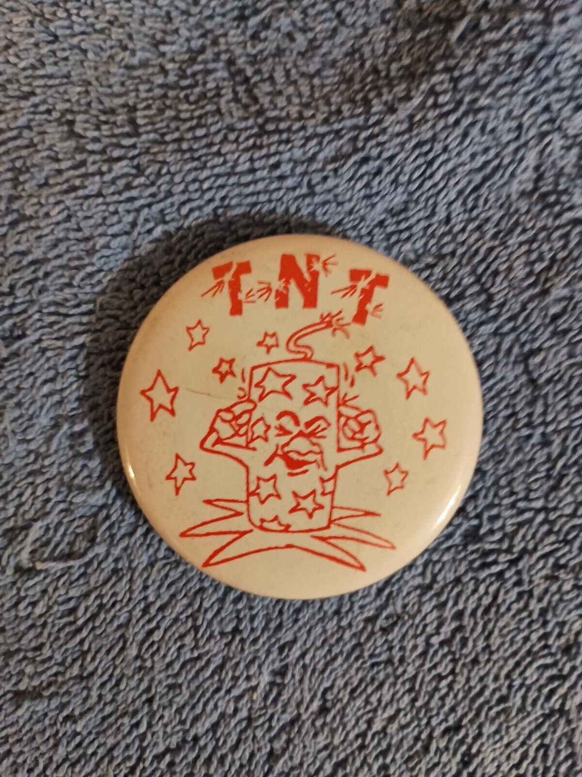 Vintage TNT Pin Back Button