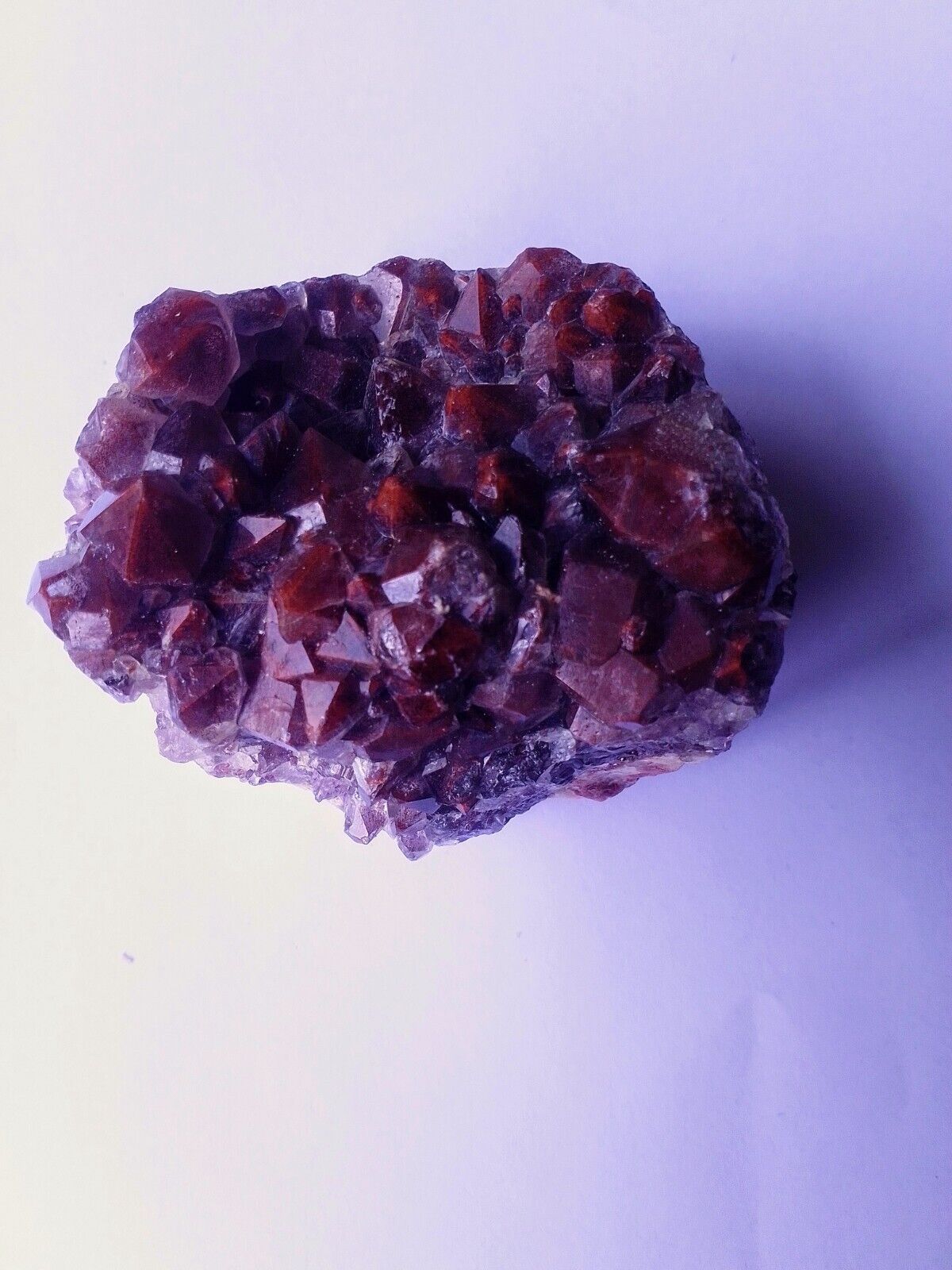 165 gm very rare gem quality auralite-23 crystal mineral cluster..powerful 