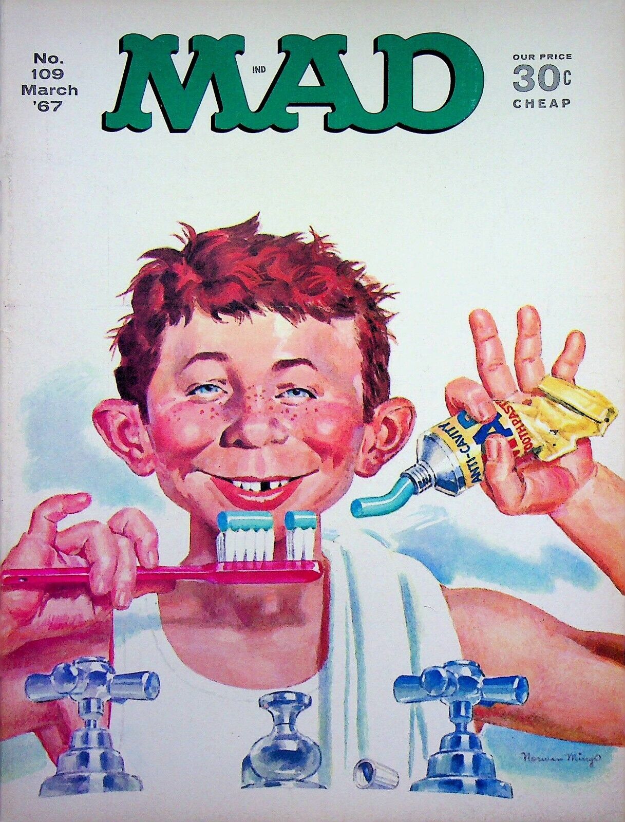 Vtg MAD Magazine Issue No. 109 March 1967