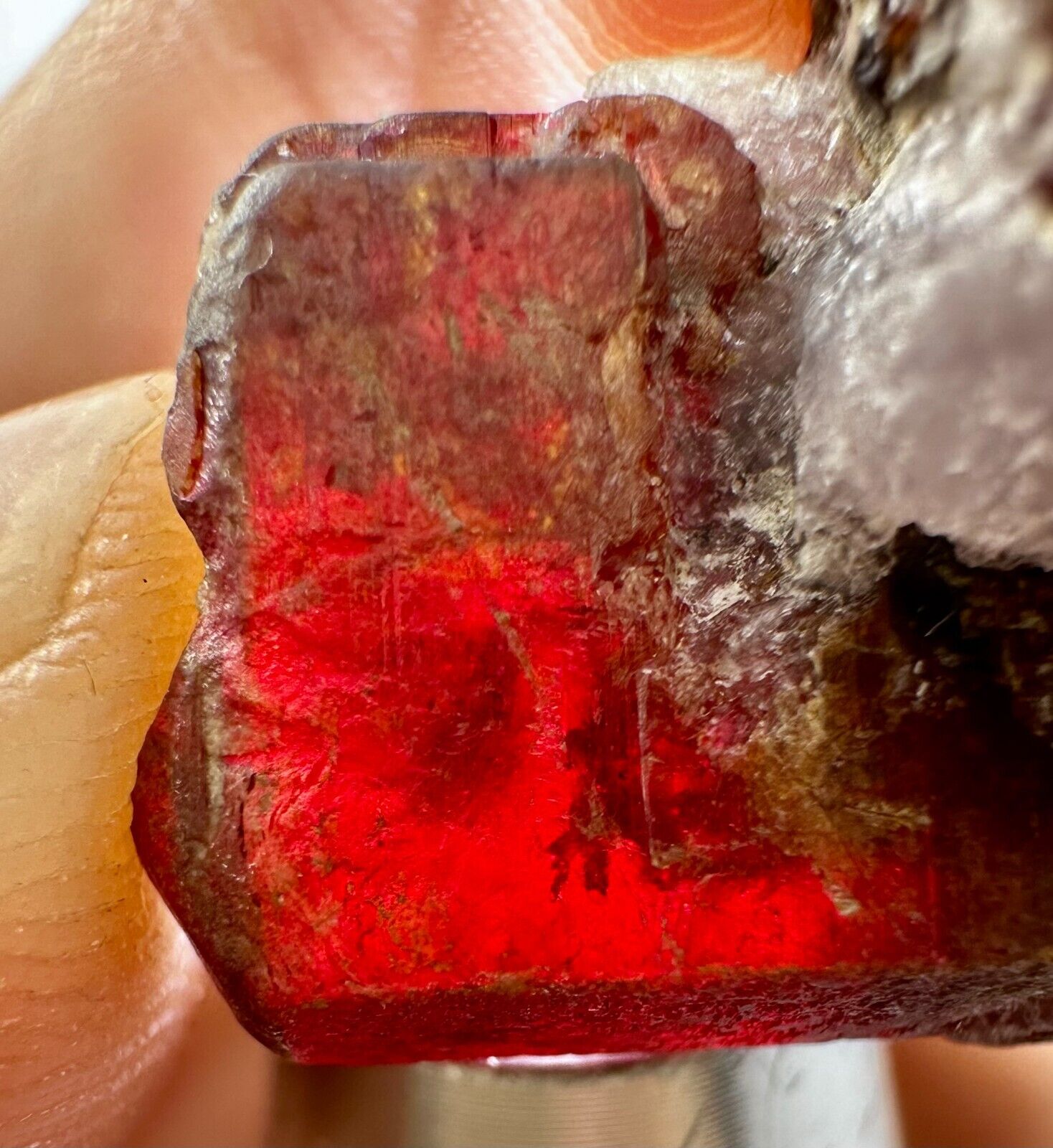 69 Carats Ultra Rare Full Terminated Red Tantalite Huge Crystal From Kunar @AFG