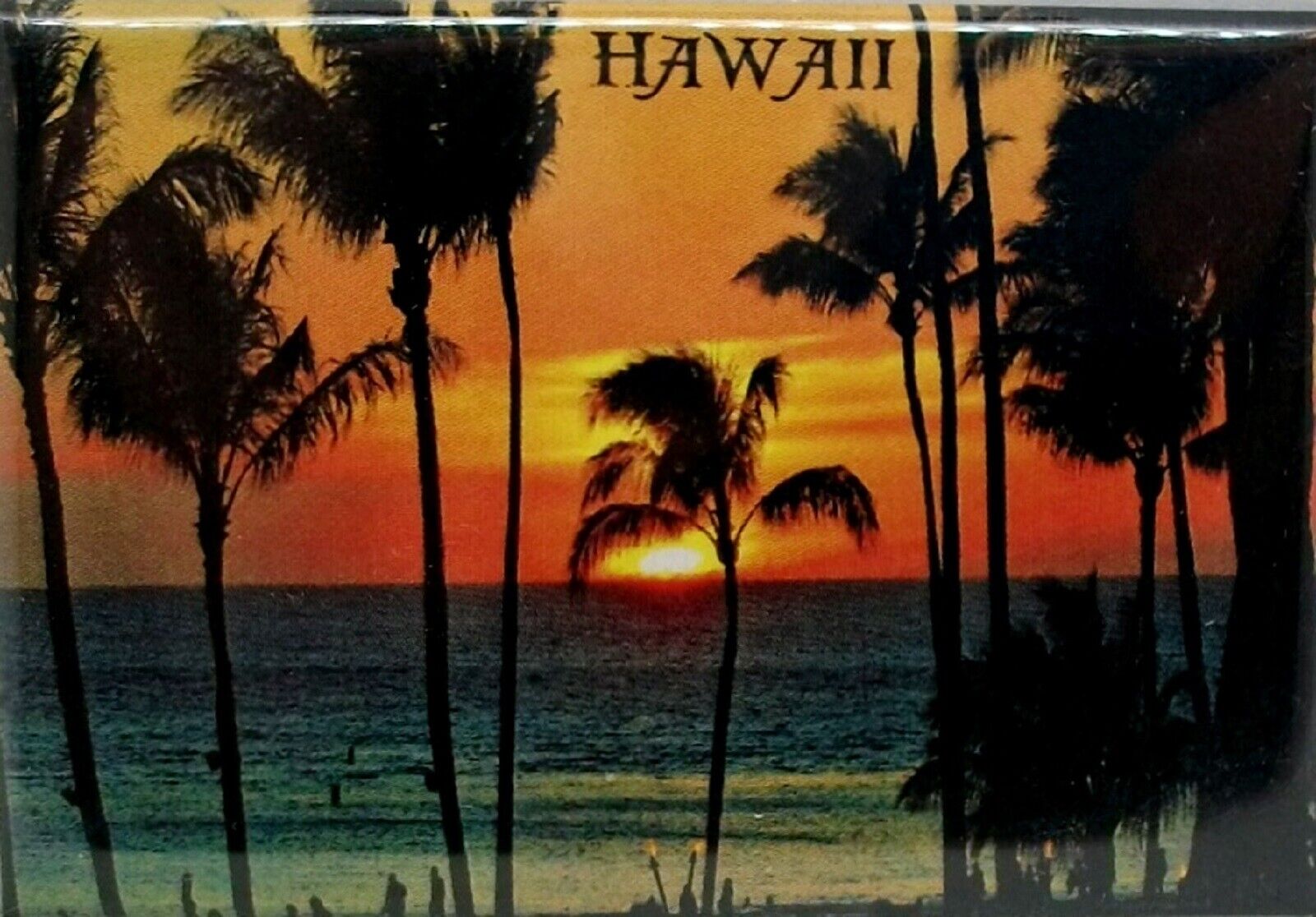 Hawaii Sunset Fridge Magnet