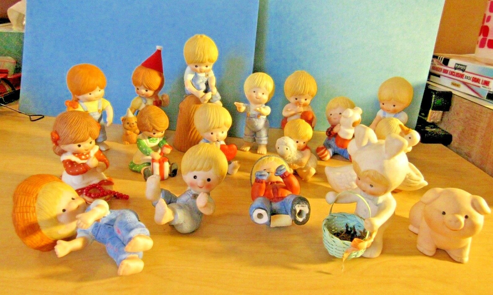 Enesco 16 Figures and 2 Animals Retro 1980's Covering a Lot of Holidays