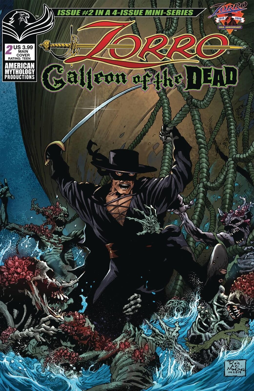 Zorro Galleon Of Dead #2 Cvr A Martinez American Comic Book 2020