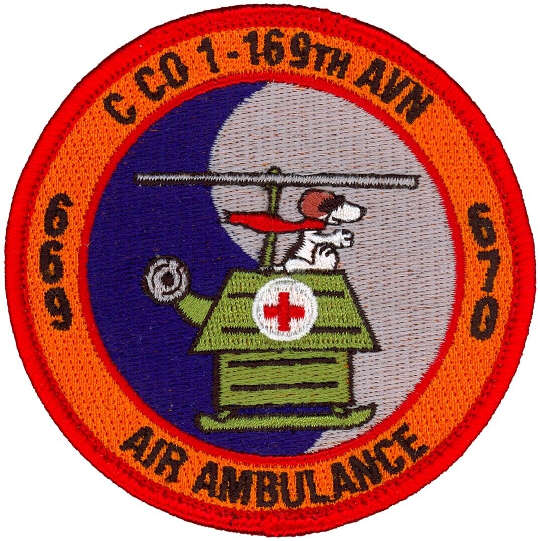 US ARMY C Co 1-168th General Support Aviation Battalion Air Ambulance Patch