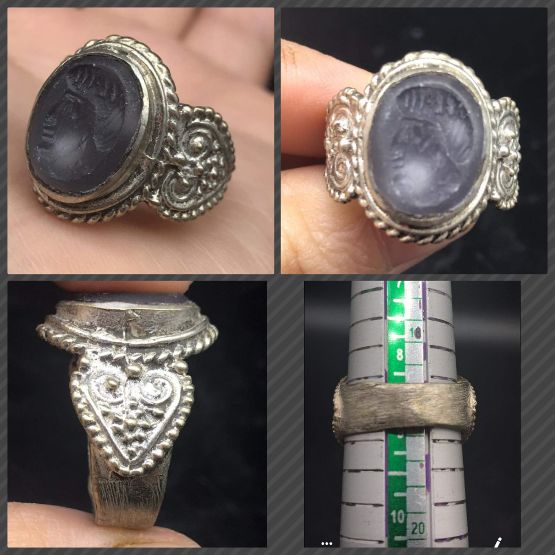 Wonderfull Old Centrail Asian Jewllery Unique Mixed Sliver Antique Ring