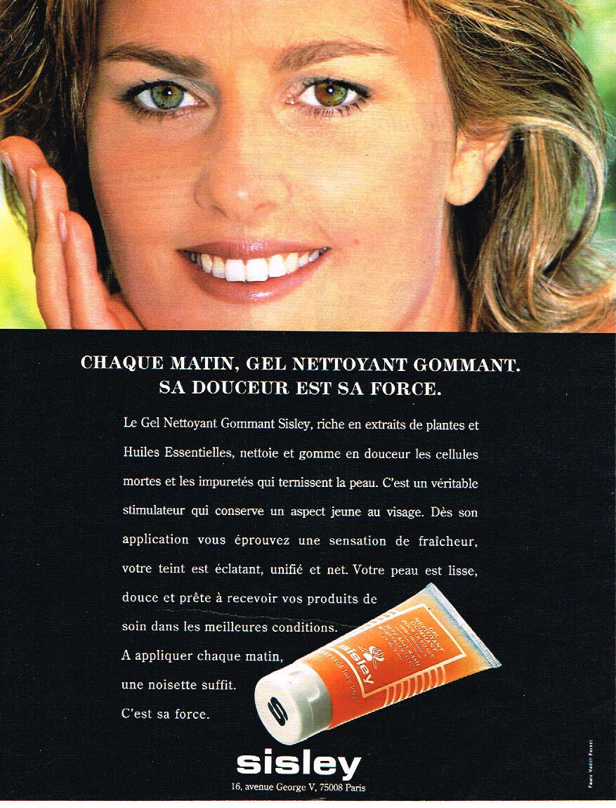 1996 ADVERTISING ADVERTISEMENT 085 SISLEY FACE COSMETICS CLEANING GEL