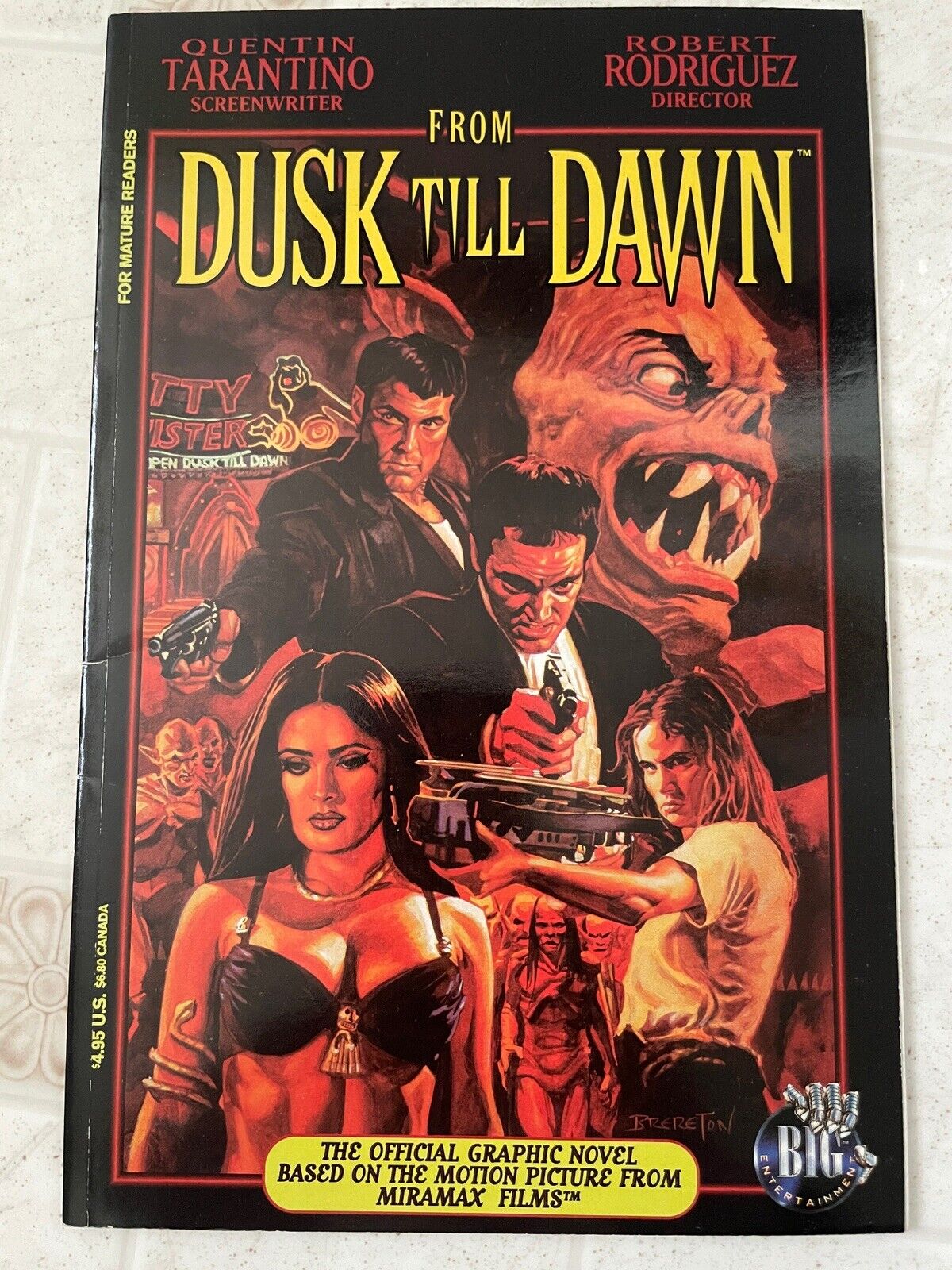 From Dusk Till Dawn Graphic Novel Quentin Tarantino Motion Picture Comic 1996