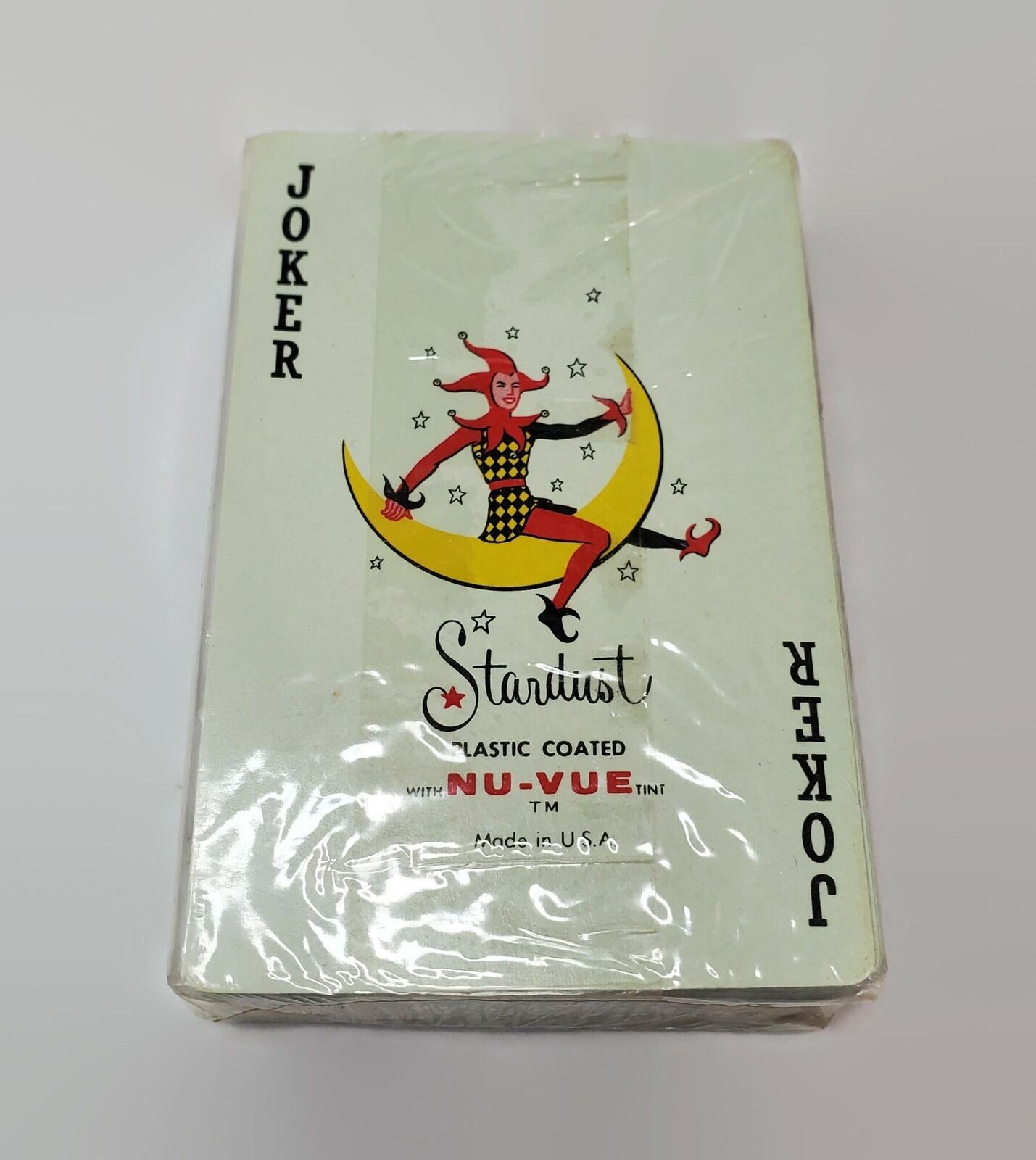 Vintage Stardust Plastic Coated Playing Cards With Spoons Design Sealed