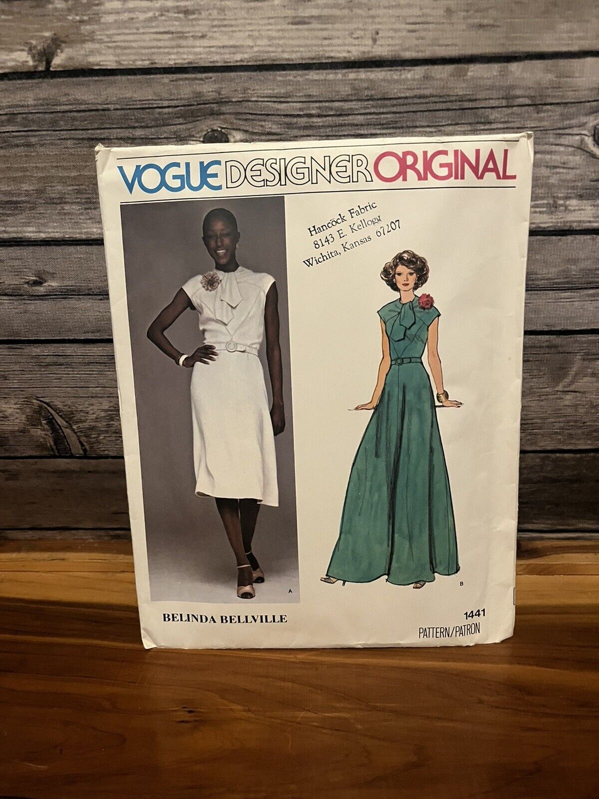Vogue Designer Original 1441 Belinda Bellville Flared Dress Size-10 Uncut FF