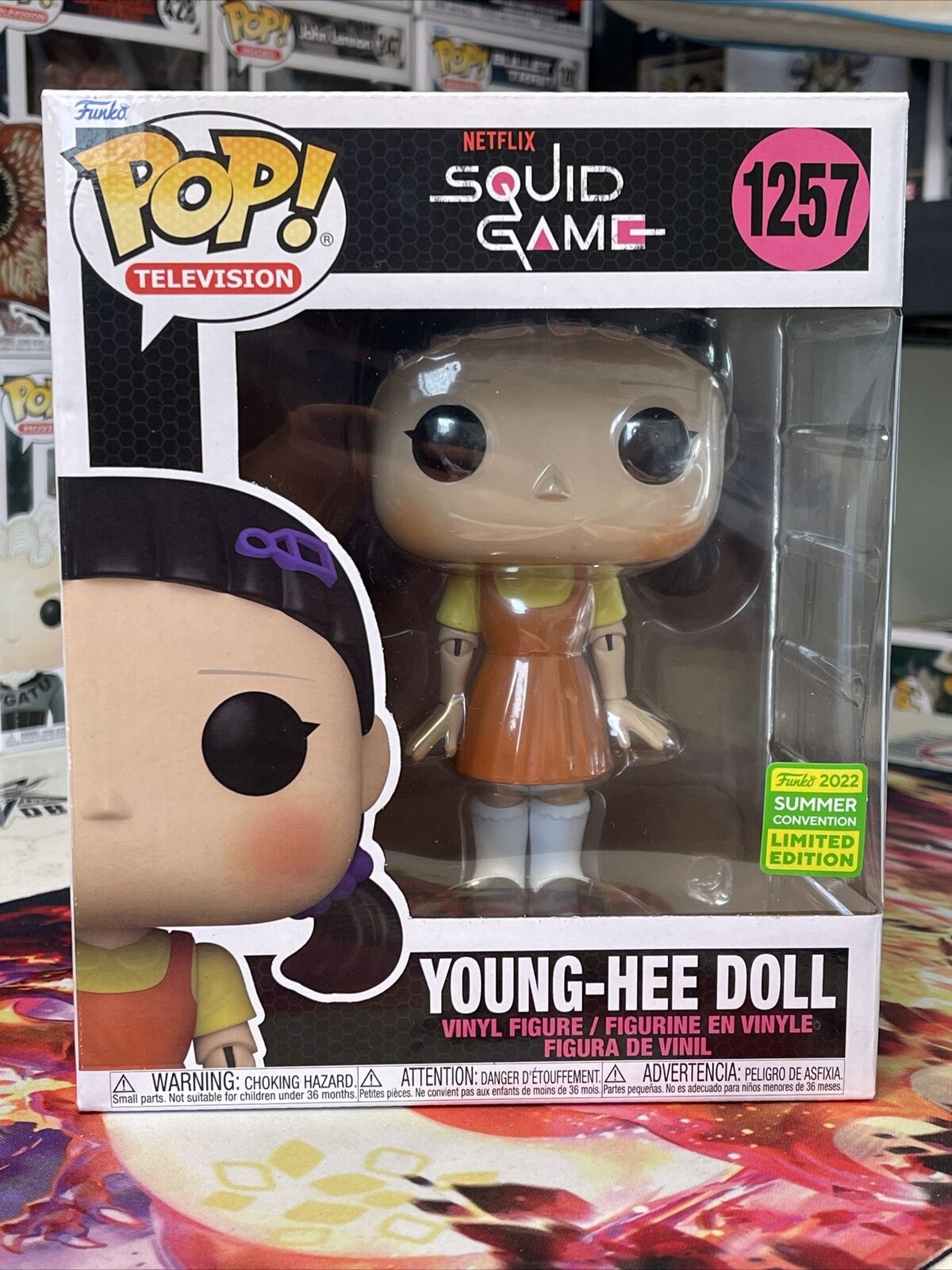 YOUNG-HEE DOLL NETFLIX SQUID GAME FUNKO POP #1257 SUMMER CONVENTION LE 6\