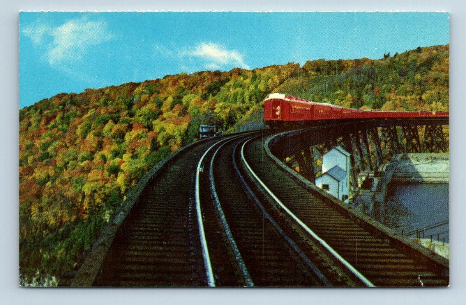 Postcard Algoma Central Railway Wilderness Tour Montreal River Trestle CAN L94
