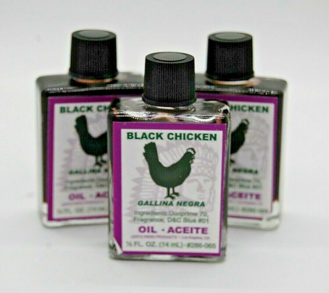 Black Chicken Magical Oil (1)  4drm   Remove Curses, Hoodoo~ Wicca~ Santeria