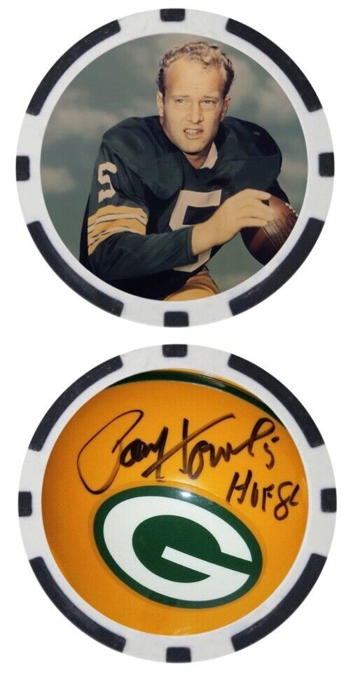 PAUL HORNUNG- GREEN BAY PACKERS  - POKER CHIP -  ****SIGNED/AUTO***