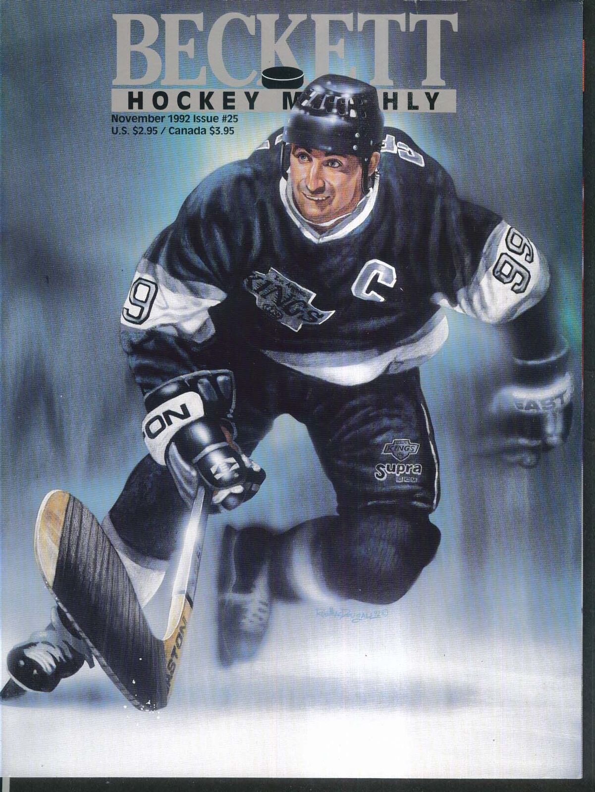 BECKETT HOCKEY #25 Wayne Gretzky Mike Ricci Claude Lemieux Bob Johnson 11 1992