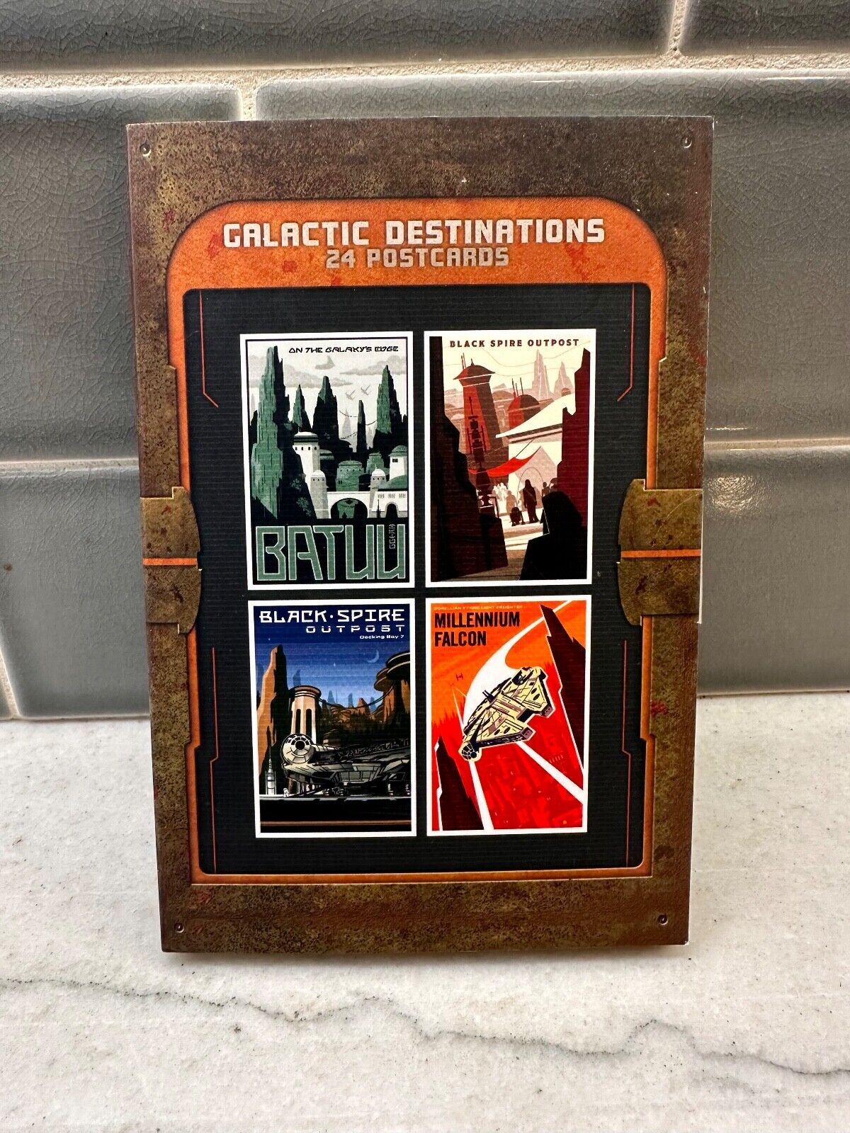 Disneyland Star Wars Galaxy\'s Edge Galactic Destinations 24 Postcard Set Sealed