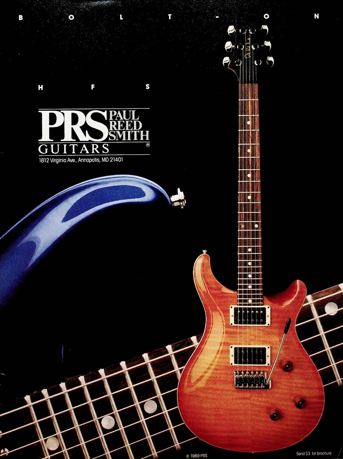 1990 Paul Reed Smith Guitars - Vintage Guitar Ad