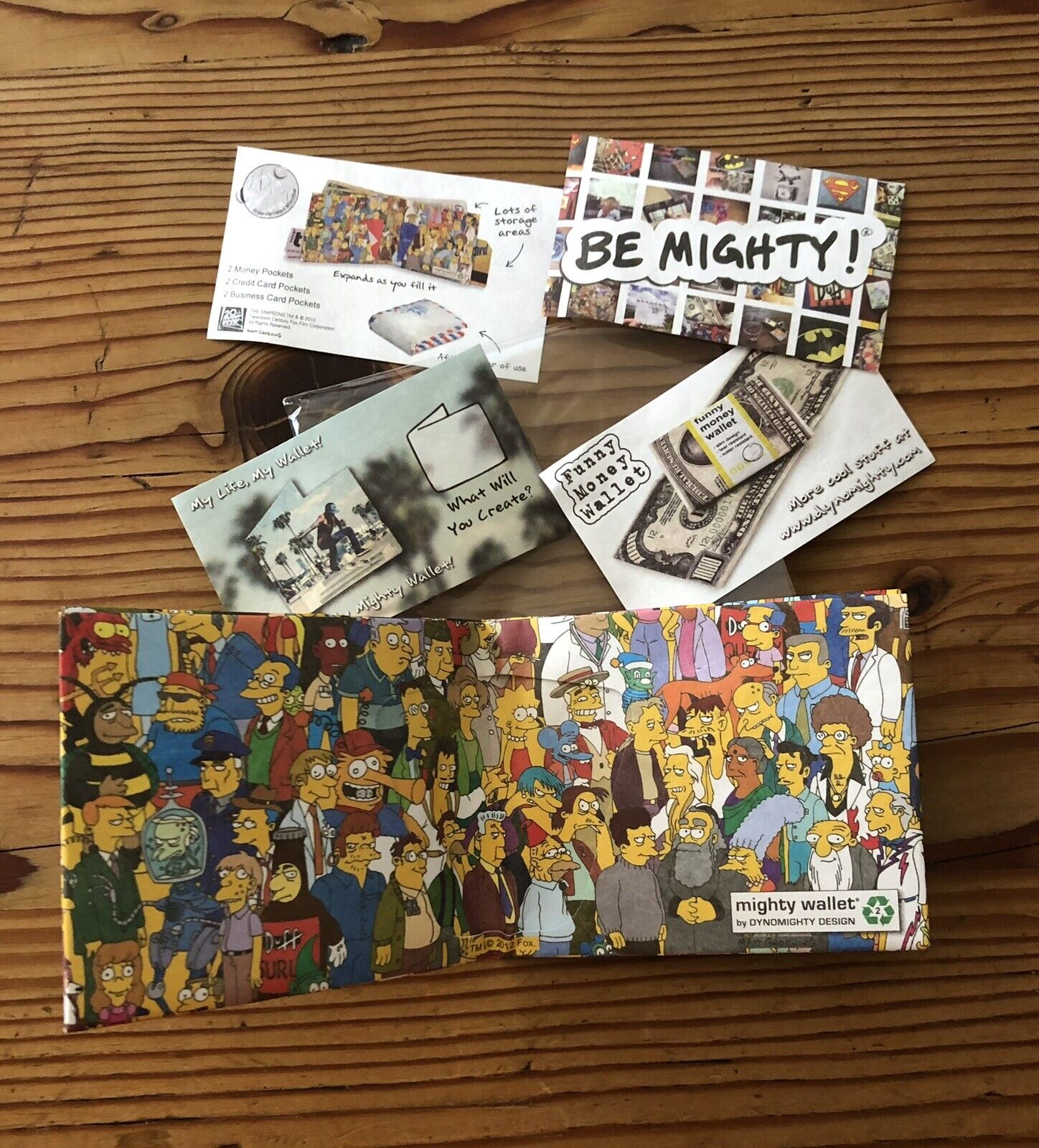 New The Simpsons Mighty Wallet By Dynomighty Design - Tyvk Paper Matt Groening