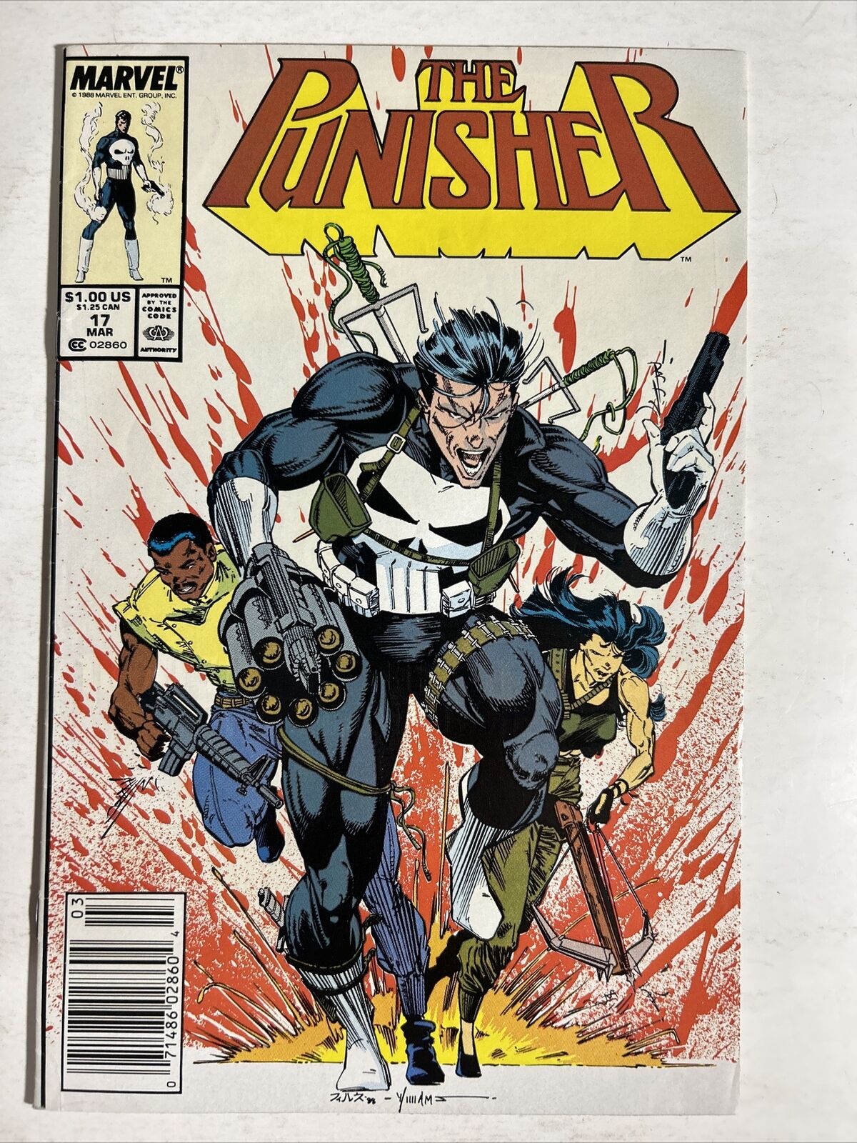 Punisher #17 NEWSSTAND VARIANT Classic Cover Whilce Portacio Marvel MCU