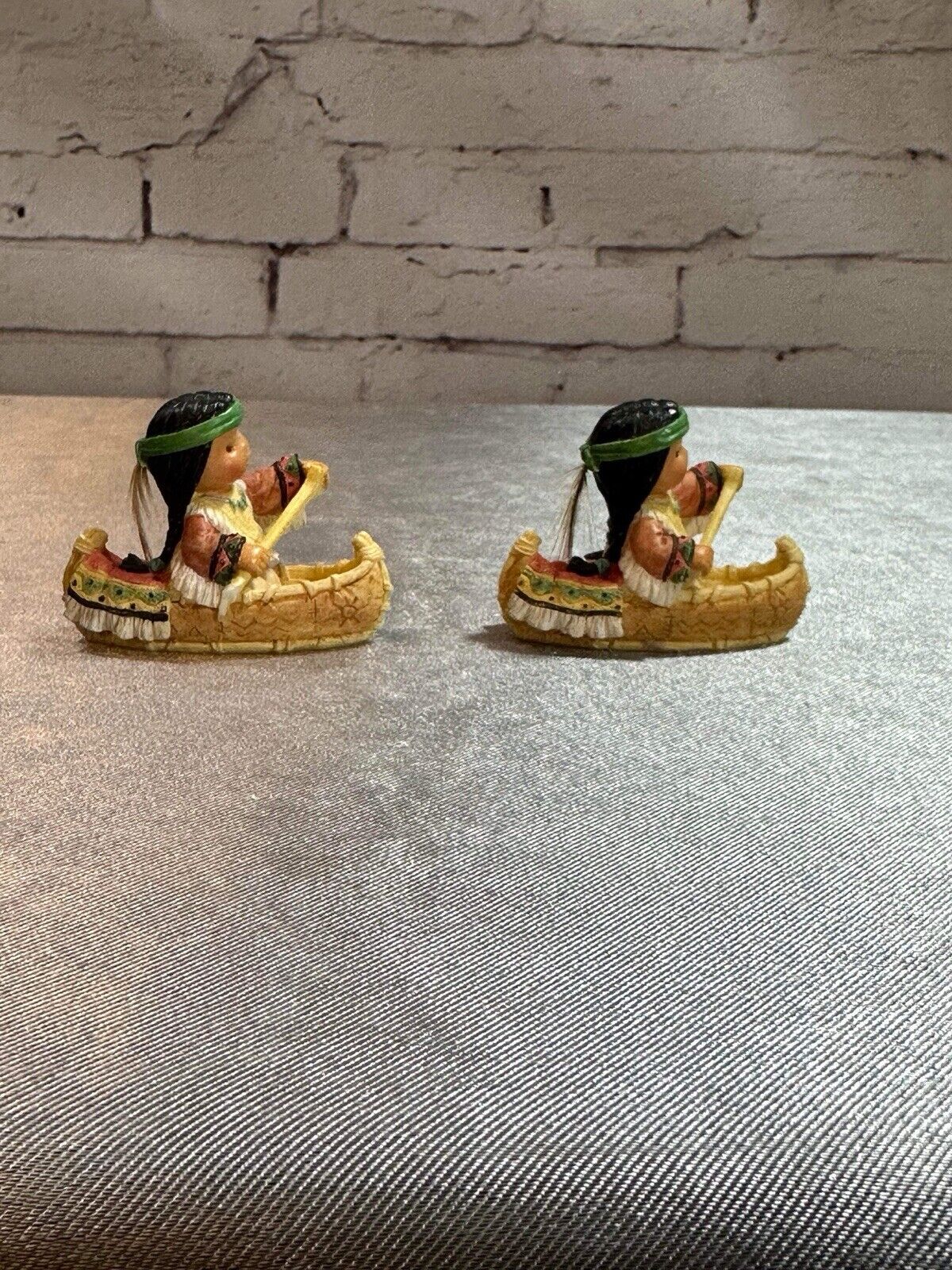 2 Enesco Friends of the Feather Maiden Voyage 1998  Canoe Native American VCFG