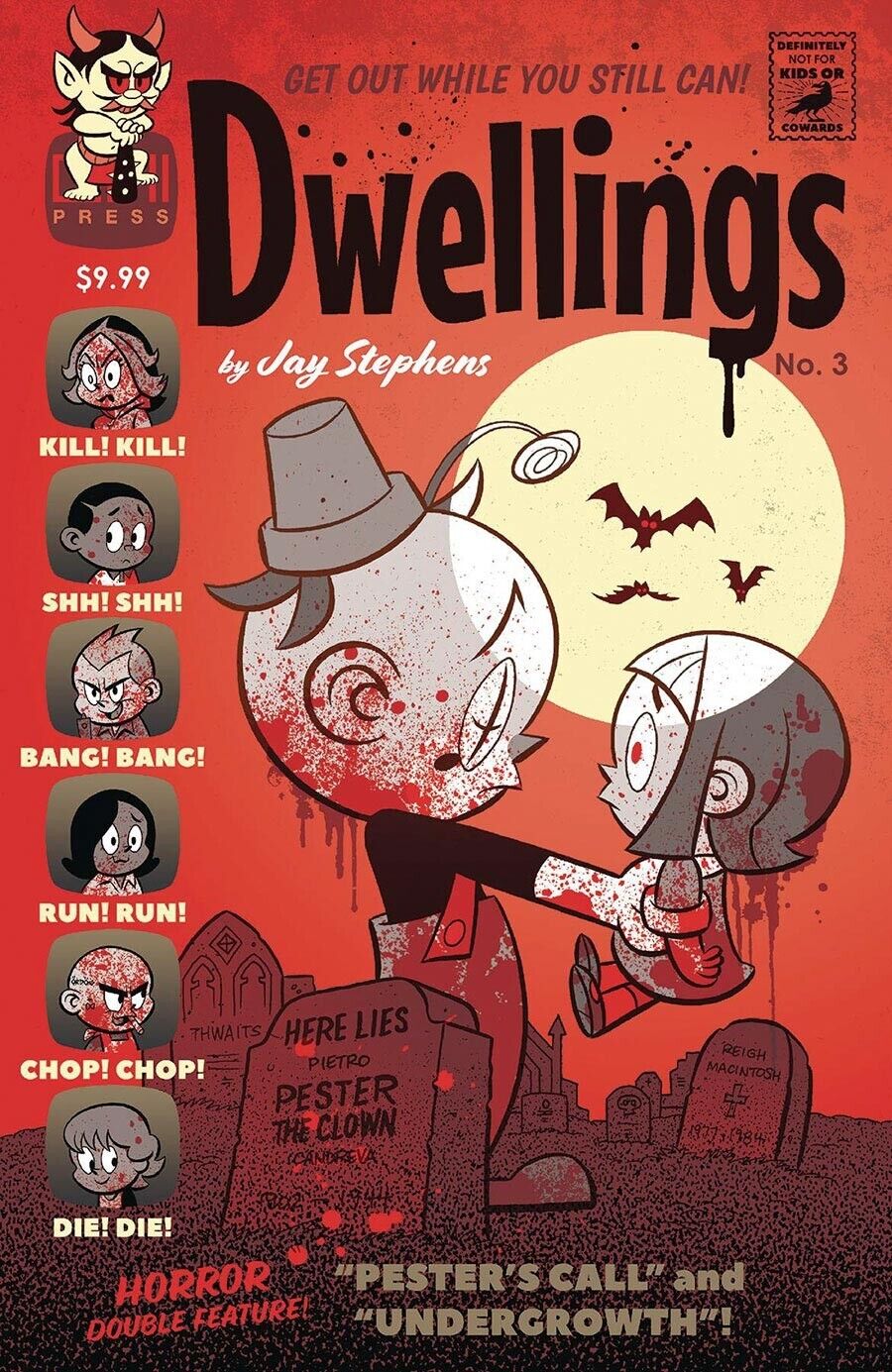 DWELLINGS #3 1:10 JAY STEPHENS BLOODY VARIANT COVER C ONI PRESS NM- OR BETTER
