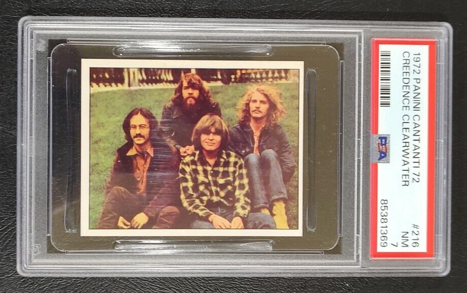 1972 Panini Cantanti 72 #216 Creedence Clearwater Revival PSA 7