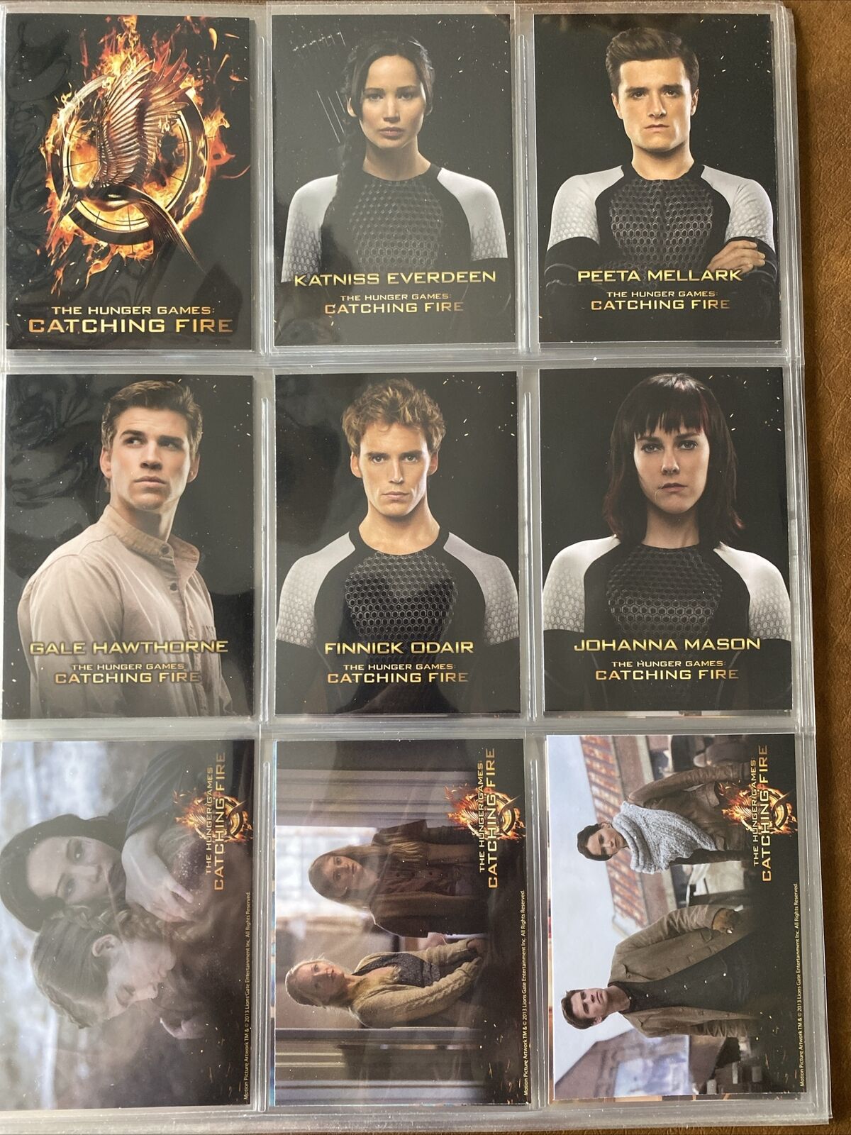 Hunger Games catching fire 40 card collection. Excellent condition.