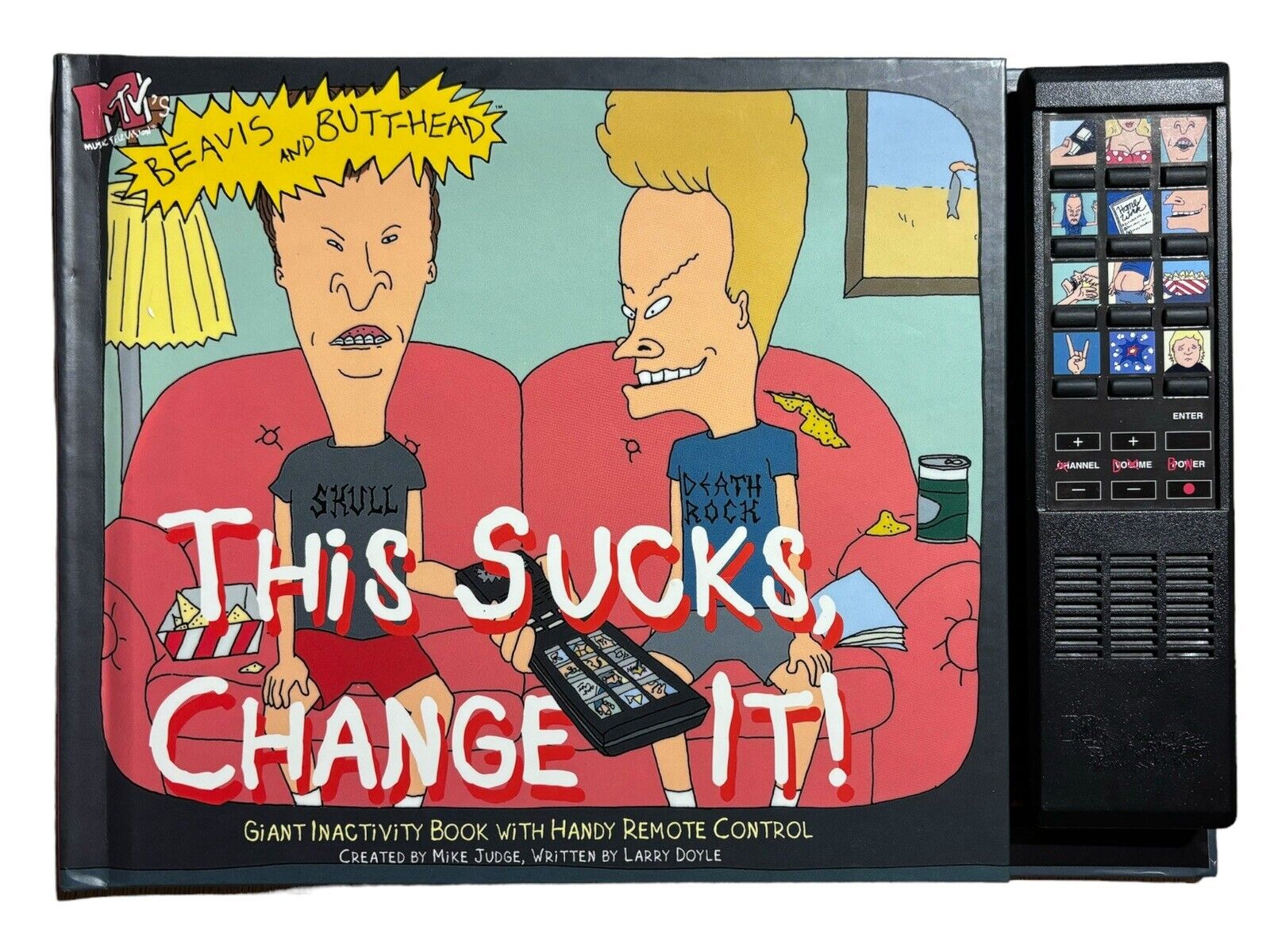Vintage 1995 Beavis & Butthead This Sucks Change It Inactivity Book With Remote