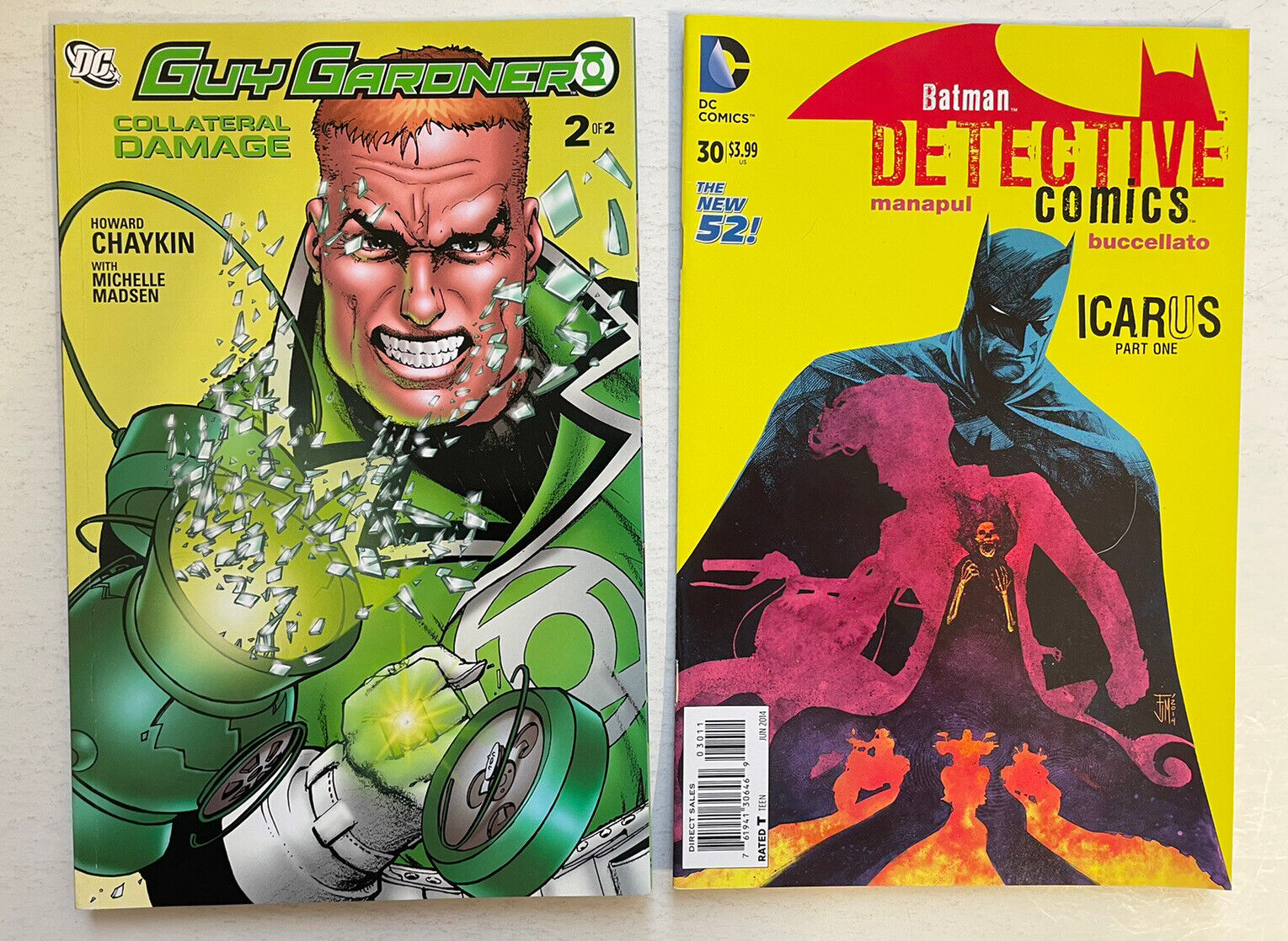 DC Lot 2x Detective Comics New 52 #30, Guy Gardner Collateral Damage #2 VF/NM