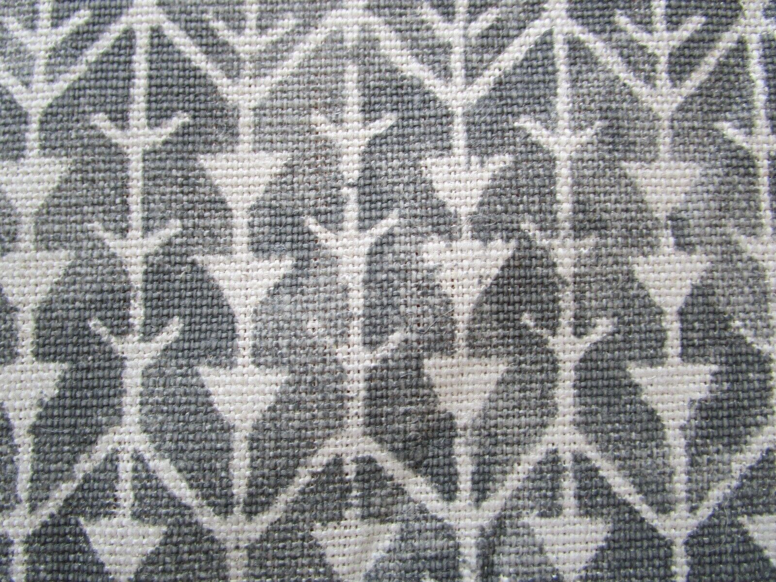 Carolina Irving\'s AMAZON Smoke distressed grey Linen Fabric 3.86 Yards