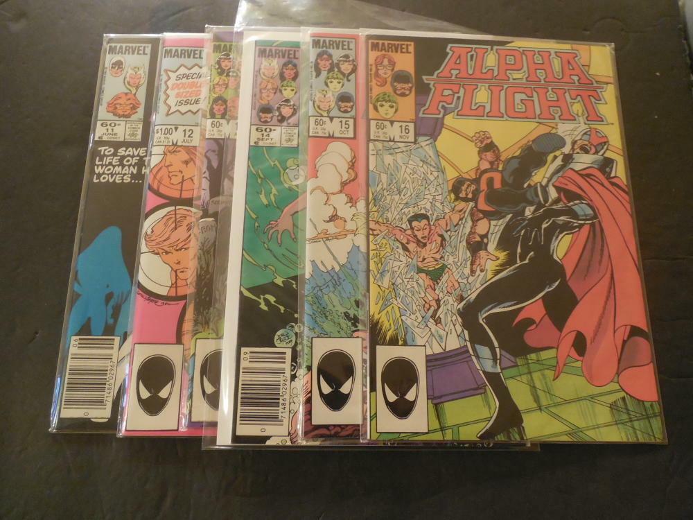 6 Iss Alpha Flight #11-16 Jun-Nov 1984 Copper Age Marvel Comics ID:42620