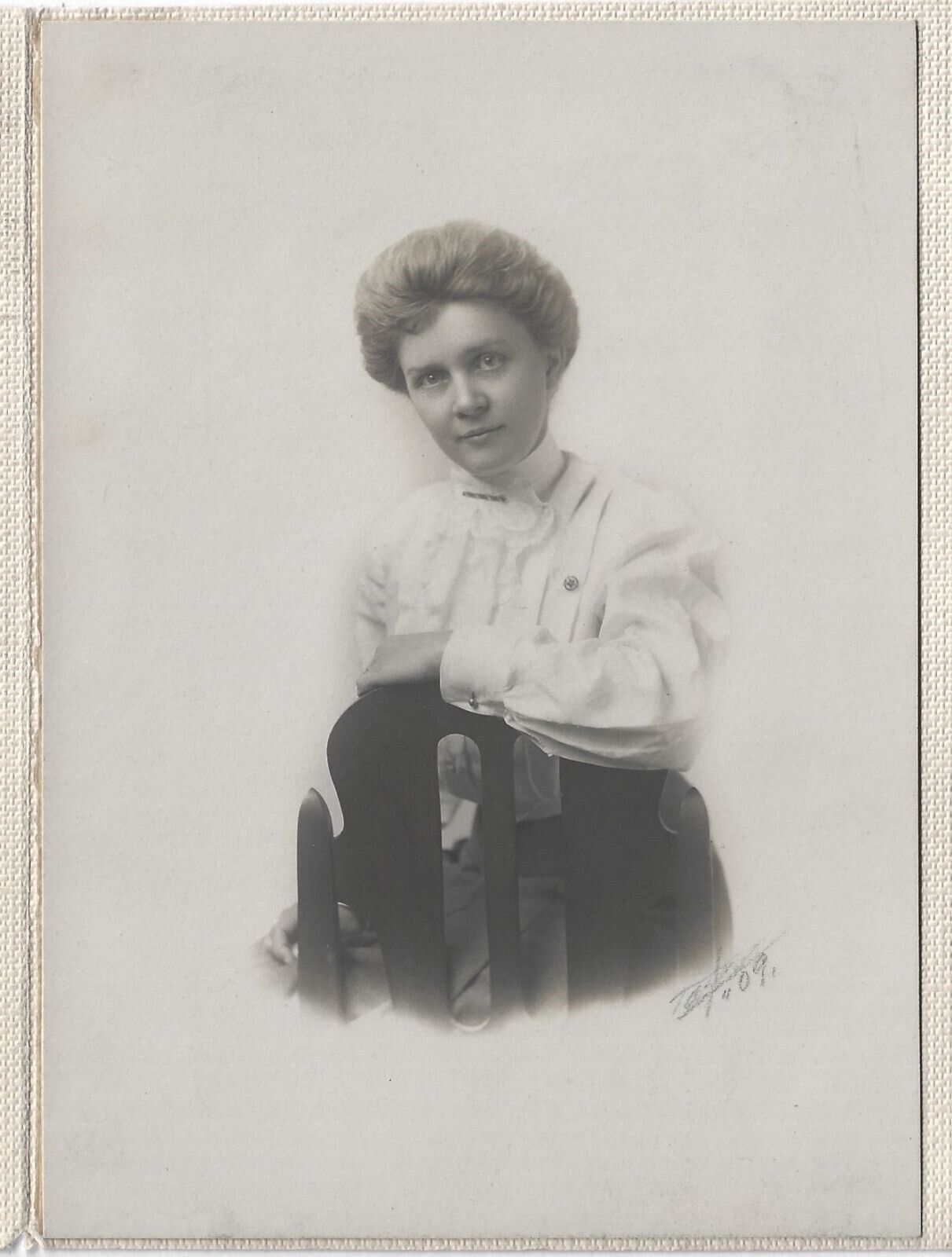 Beautiful Woman Jennie Whitmore Hitchcock Genealogy Hornell NY Vintage Photo
