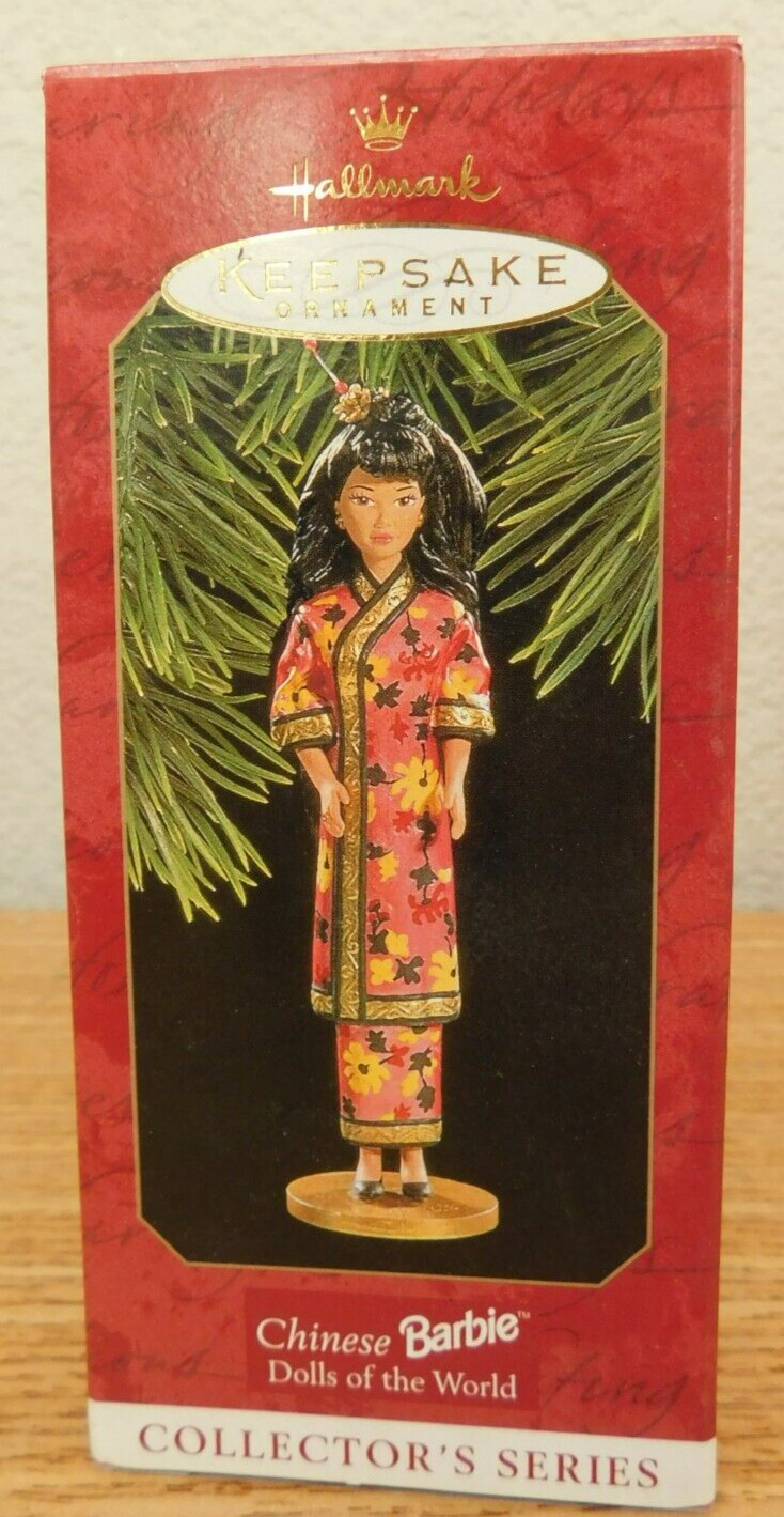 Hallmark Christmas Ornament 1997 Chinese Barbie Dolls Of The World 