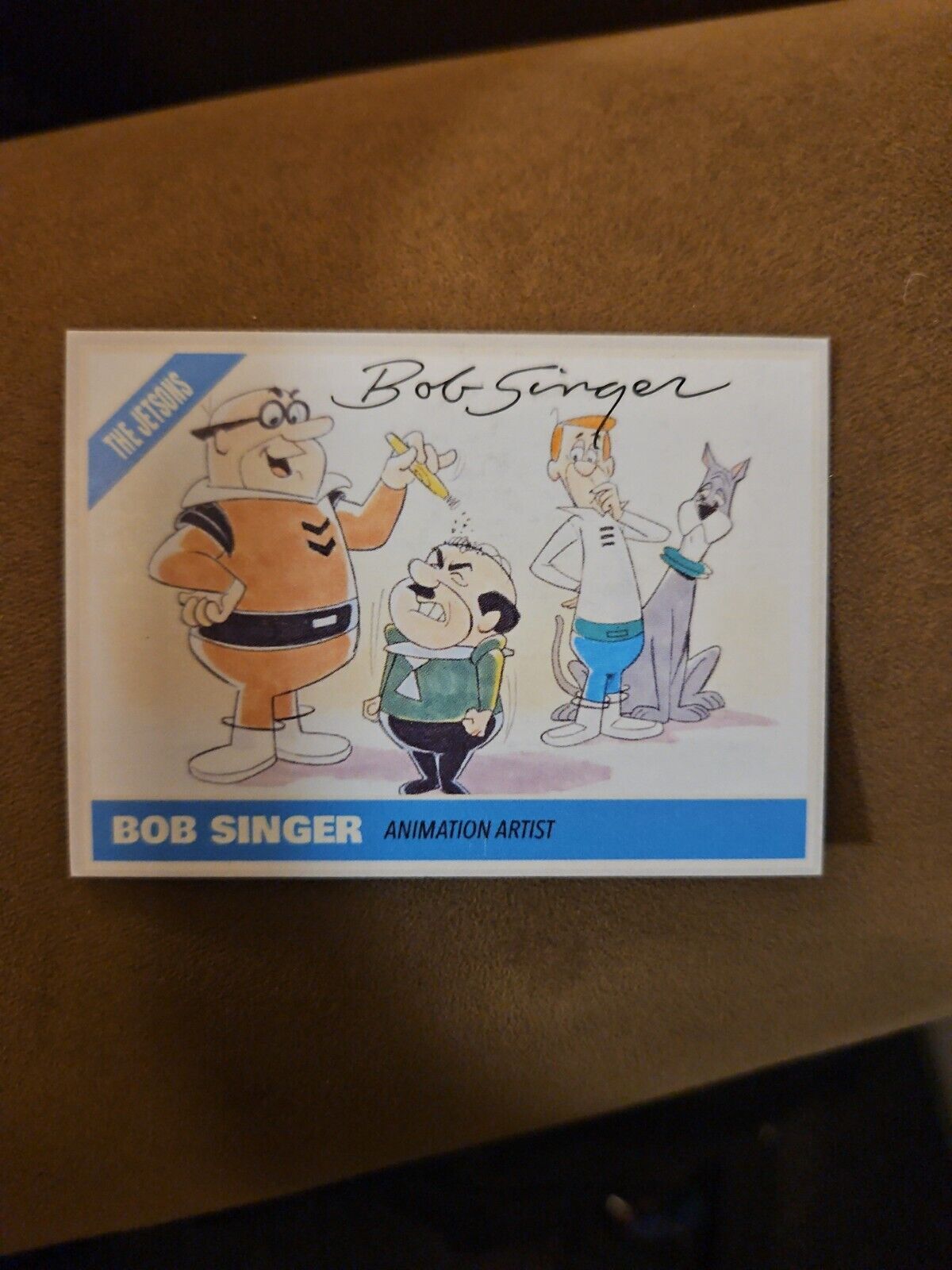 Bob Singer Signed Custom Card - Hanna-Barbera Artist