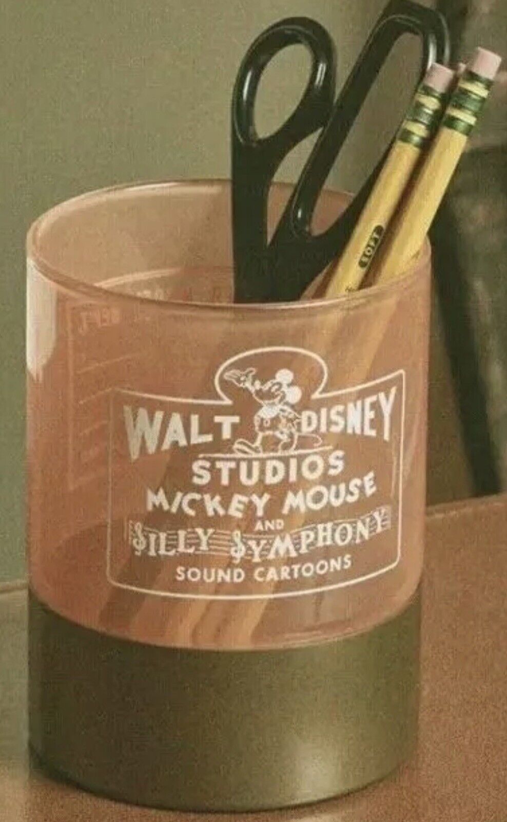 Mickey Mouse Walt Disney Studios Silly Symphony Pencil Cup Holder Disney 100 NEW