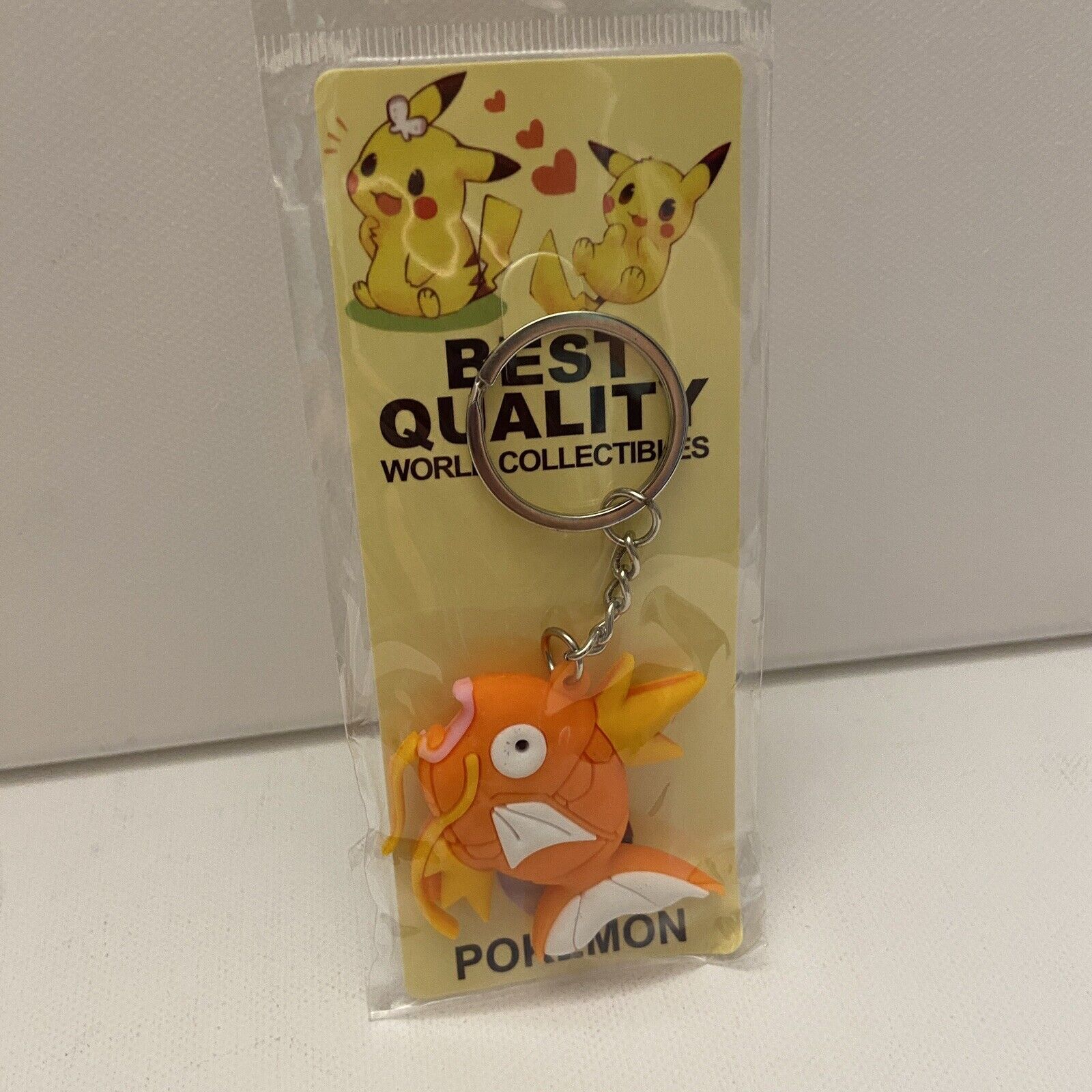 NEW Pokemon Best Quality World Collectibles Magikarp Keychain 4